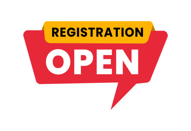open registration sign